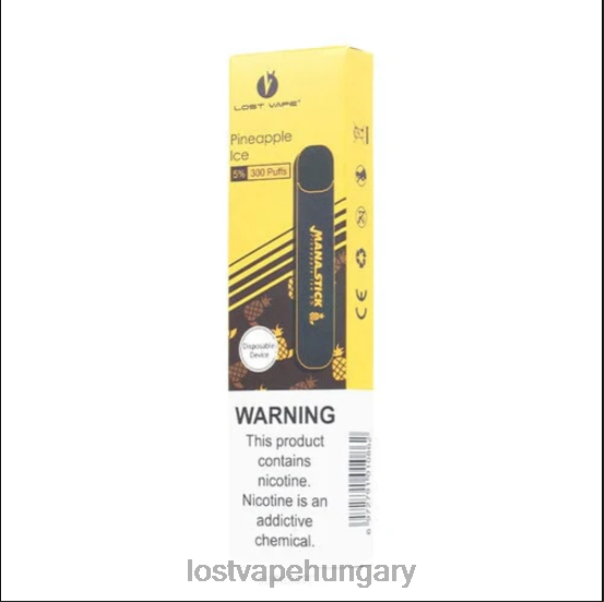 Lost Vape Mana bot eldobható | 300 fújás | 1,2 ml ananász jég 5% 42N4D526 - Lost Vape Price