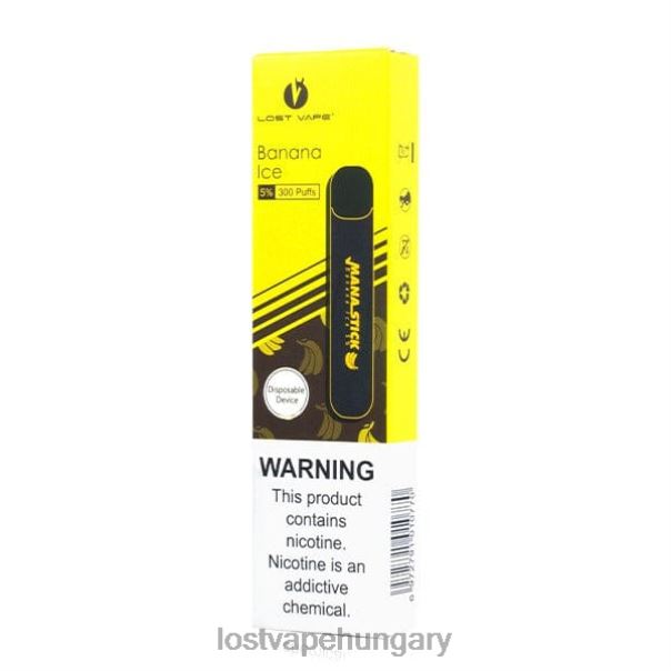 Lost Vape Mana bot eldobható | 300 fújás | 1,2 ml banán jég 5% 42N4D404 - Lost Vape Review Magyarország