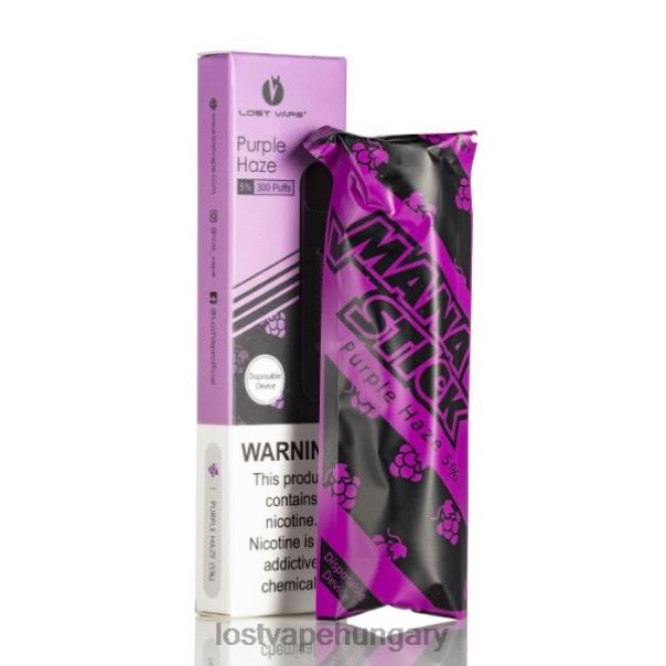 Lost Vape Mana bot eldobható | 300 fújás | 1,2 ml lila homály 5% 42N4D527 - Lost Vape Magyarország