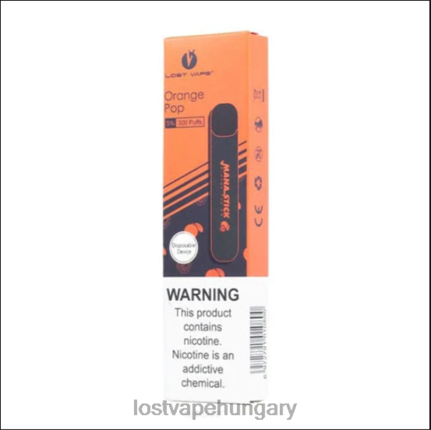Lost Vape Mana bot eldobható | 300 fújás | 1,2 ml narancs pop 5% 42N4D523 - Lost Vape Wholesale