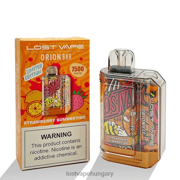 Lost Vape Orion bár eldobható | 7500 puff | 18 ml | 50 mg eper nyár 42N4D98 - Lost Vape Budapest
