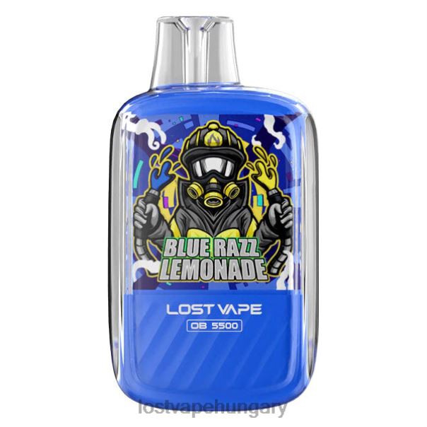 Lost Vape Orion ob5500 5500 puff 14ml 50mg eldobható kék razz limonádé 42N4D2 - Lost Vape Flavors Magyarország