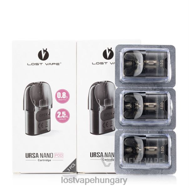 Lost Vape URSA cserehüvelyek | 2,5 ml (3 csomag) rózsaszín 1.ohm 42N4D128 - Lost Vape Budapest