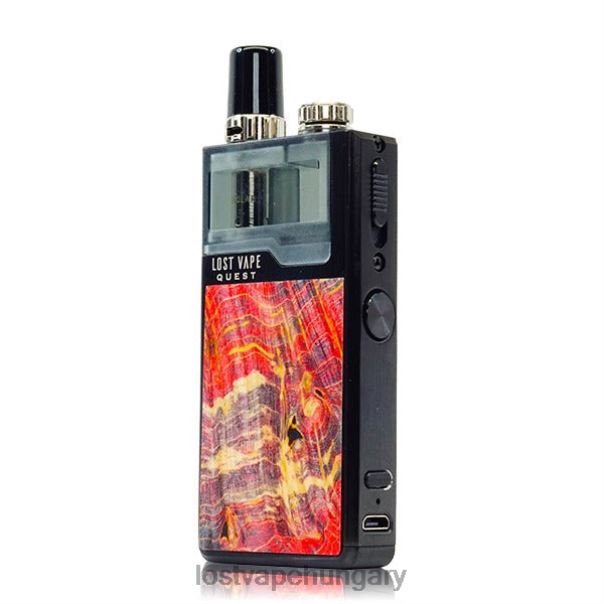 Lost Vape Quest orion q pod készülék teljes készlet fekete/piros szúrófa 42N4D474 - Lost Vape Review Magyarország