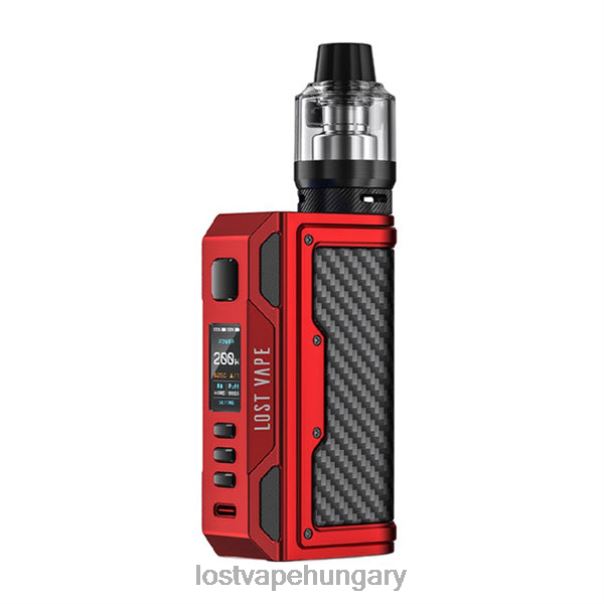 Lost Vape Thelema quest 200w-os készlet matt vörös/szénszálas 42N4D139 - Lost Vape Pods Near Me