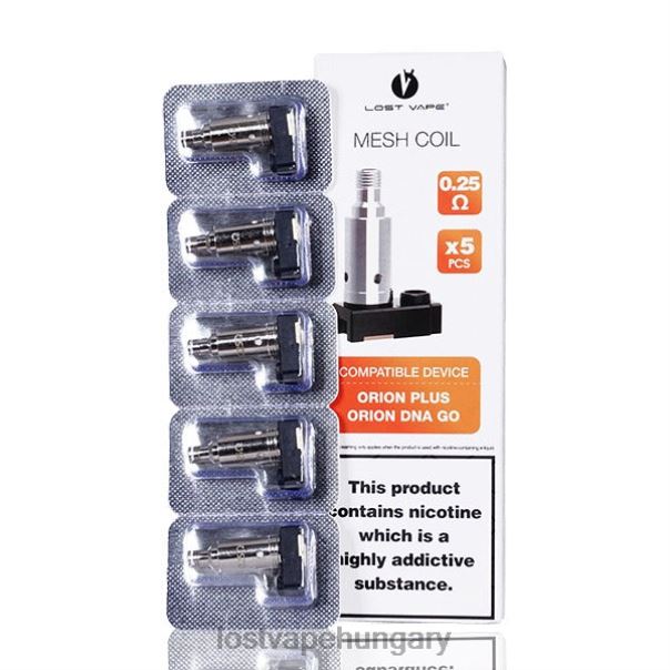 Lost Vape Orion plusz DNS helyettesítő tekercsek (5 db) 0,25 ohm 42N4D36 - Lost Vape Price