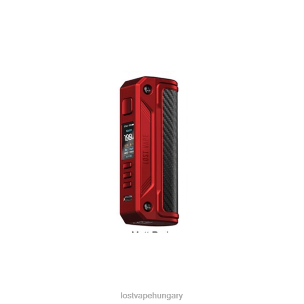 Lost Vape Thelema solo 100w mod matt vörös/szénszálas 42N4D253 - Lost Vape Wholesale