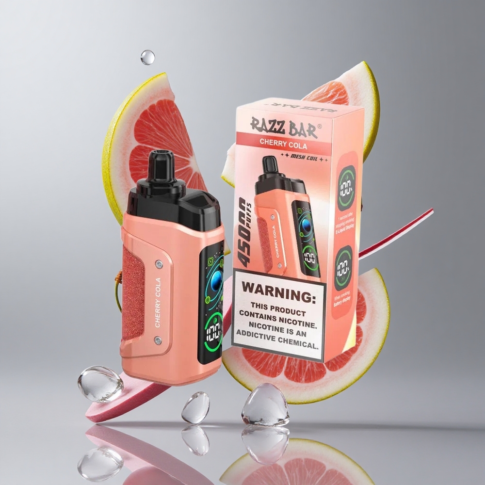 Razz Bar 45000 Puffs Eldobható vape Meggy Kóla és Áfonya