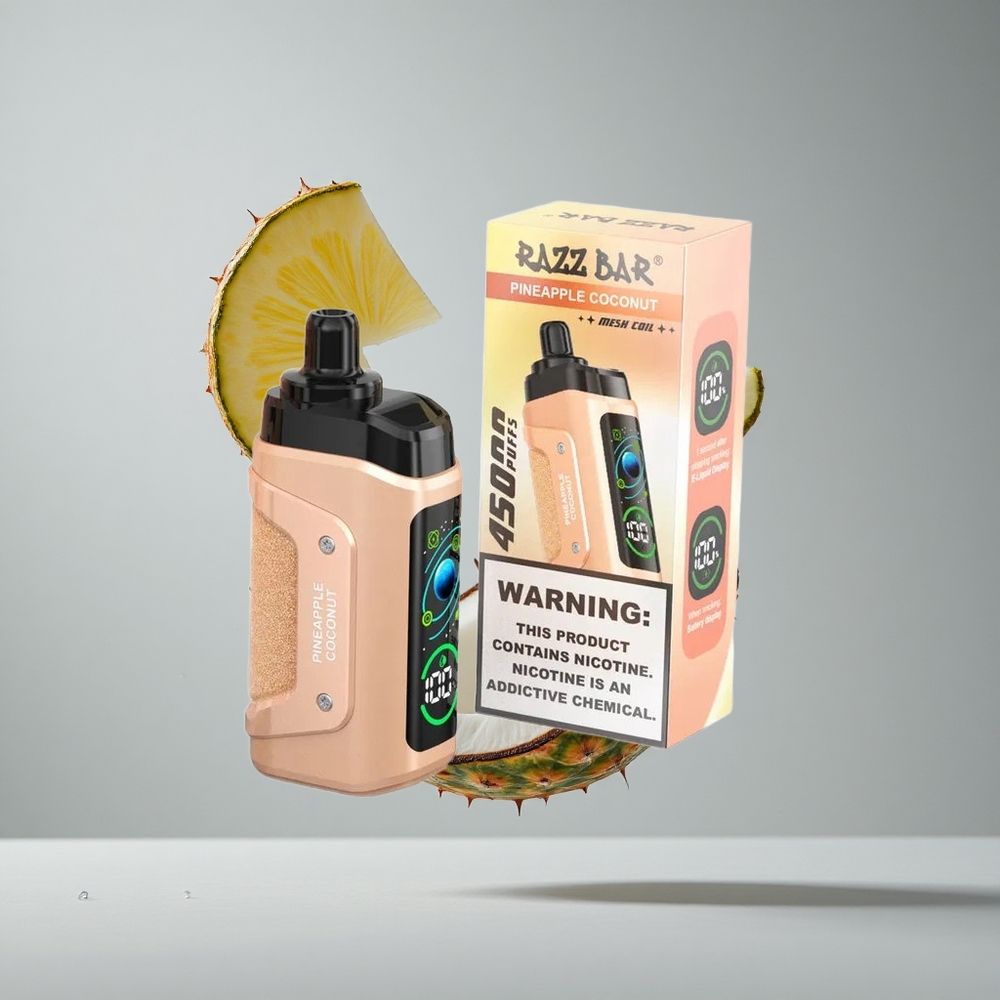 Razz Bar 45000 Puffs Elszívható E-szigi Ananász-Kókusz Beállítható Légáramlással