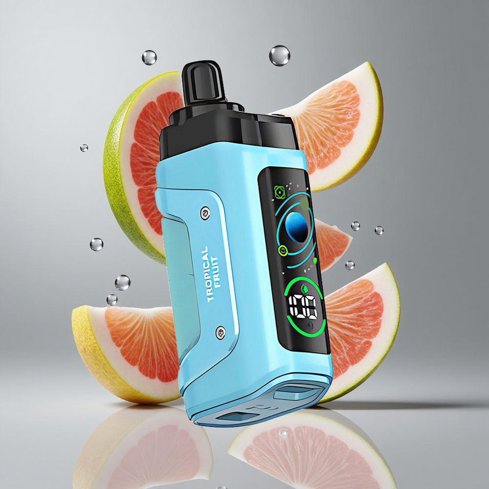 Razz Bar 45000 Puffs Elszívható E-szigi Trópusi Gyümölcs Beállítható Légáramlás 650 mAh Akkumulátor Type-C Töltés 20 mg/ml Nikotin