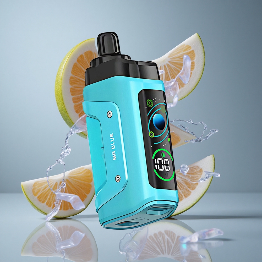 Razz Bar 45000 Puffs Elszívható Vape Kék Áfonya és Áfonya, Beállítható Légáramlás, 650 mAh Akku