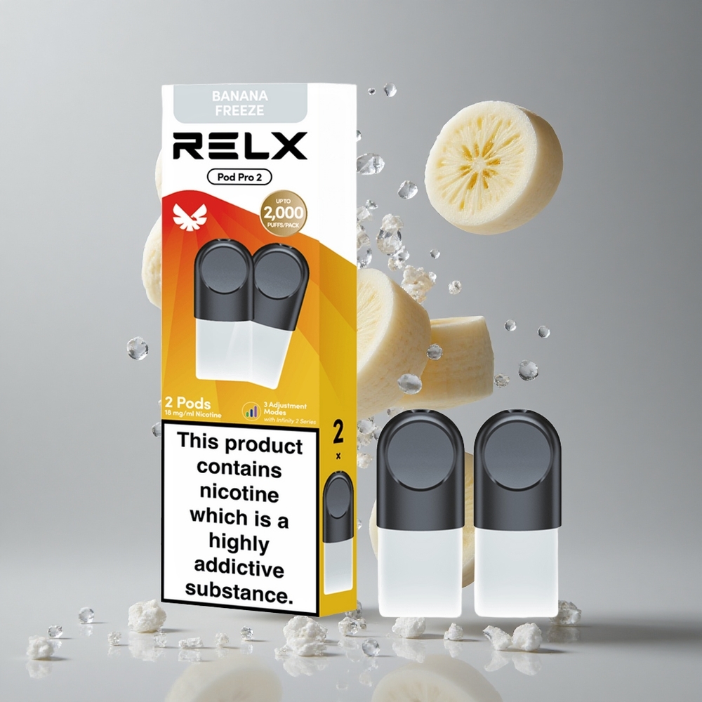 RELX Pod Pro 2 600 Puffs Desszert-Banán Fagy 1,9ml tartály