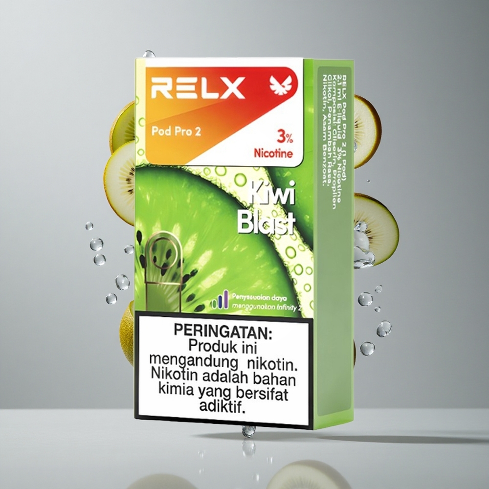 RELX Pod Pro 2 600 Puffs Kiwi Robbanás Nikotintartalom: 3%