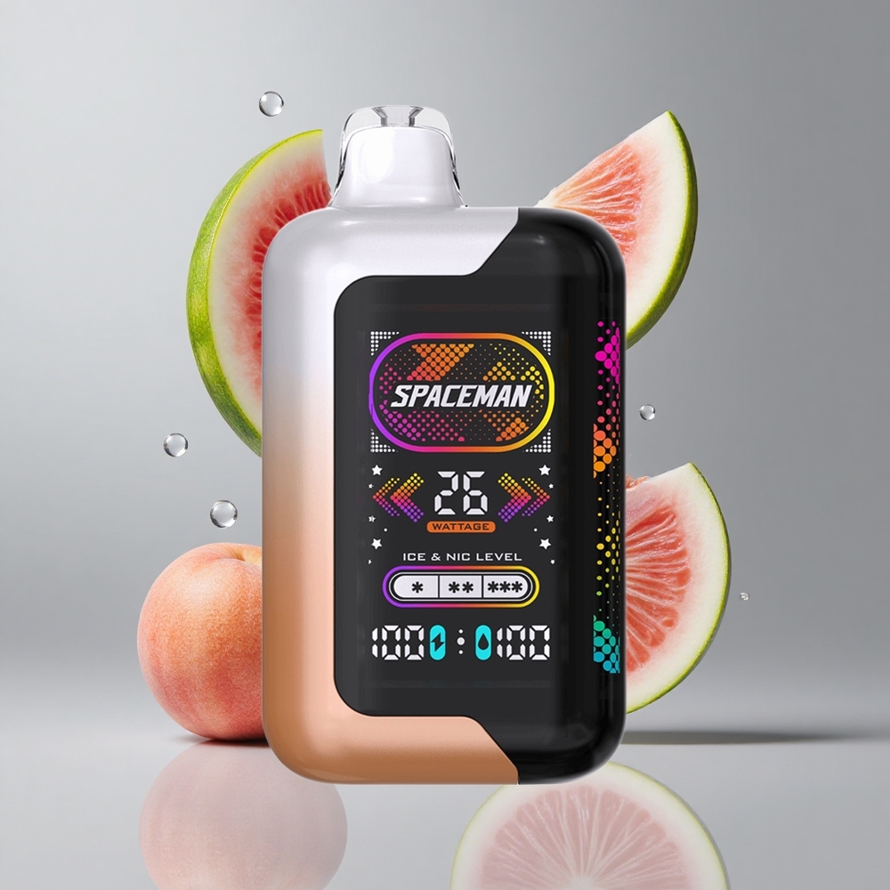 SMOK SPACEMAN SP40000 Egyszer Használatos E-Cigi 40000 Puffs Édes őszibarack görögdinnye 20ml Folyadékkapacitás